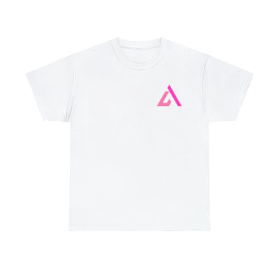 LED Pink Original Logo T-Shirt in White